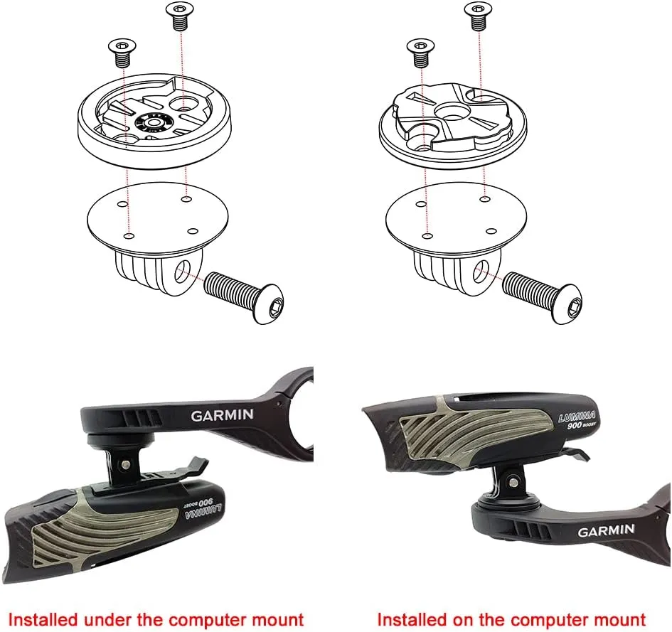 Interface Combo Adapter for Garmin Universal Flush Out Front Mount Quick Release Adapter Compatible with Camera or Headlight