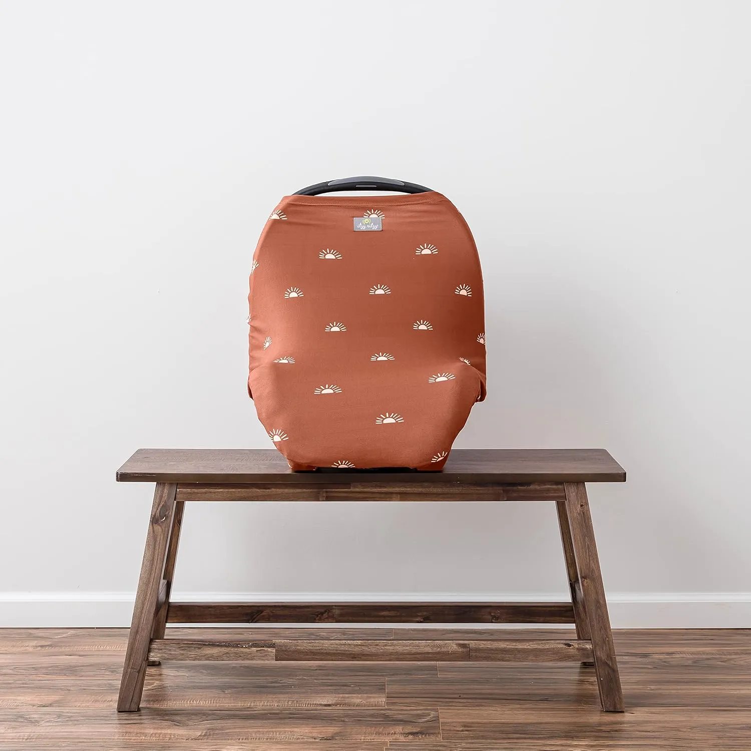 Itzy Ritzy 4-in-1 Nursing Cover, Car Seat Cover, Shopping Cart Cover & Infinity Scarf – Breathable, Multi-Use Nursing Cover Up for Breastfeeding, Carseat Canopy & Stroller Cover (Terracotta Sunrise)