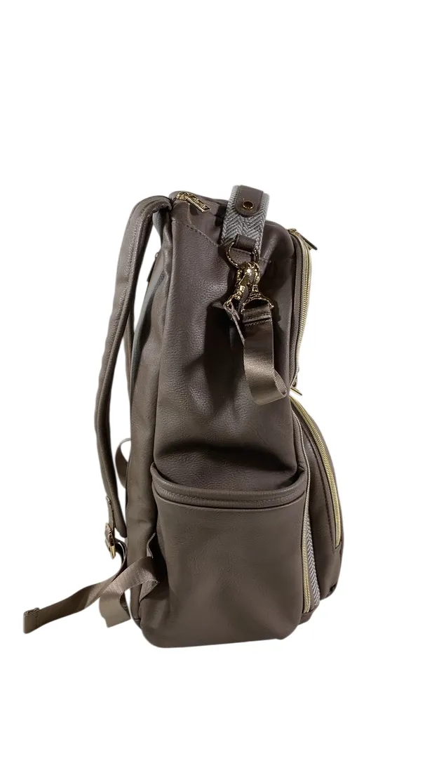 Itzy Ritzy Boss Plus Backpack Diaper Bag, Vanilla Latte