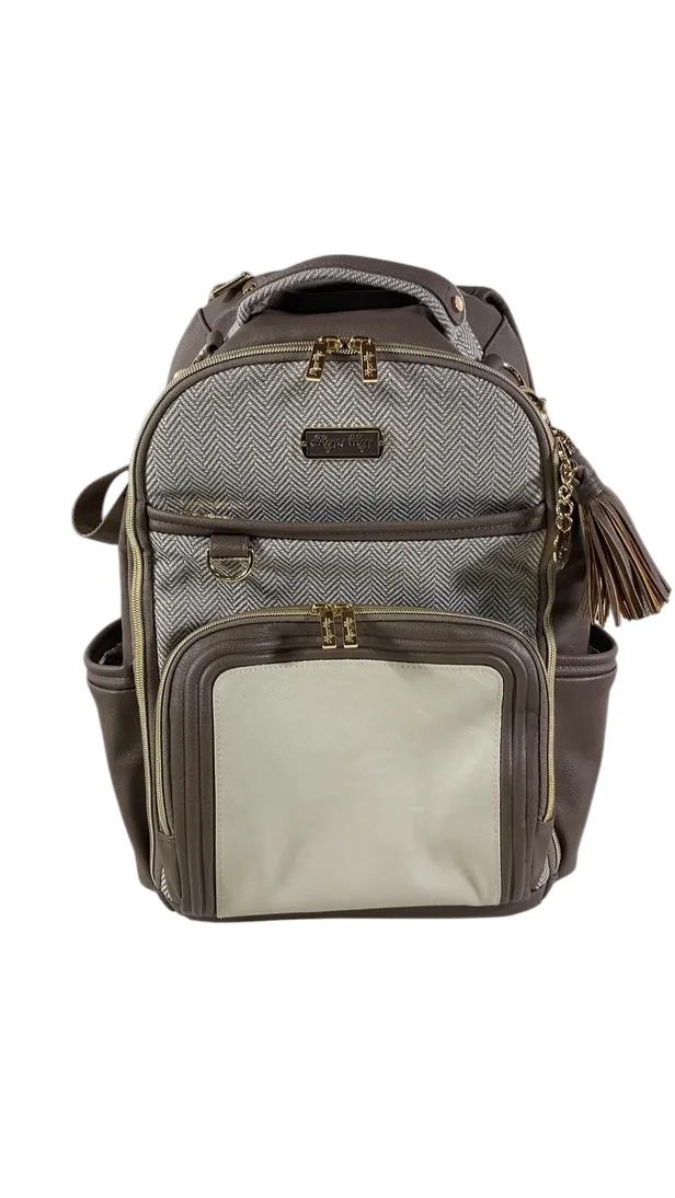 Itzy Ritzy Boss Plus Backpack Diaper Bag, Vanilla Latte