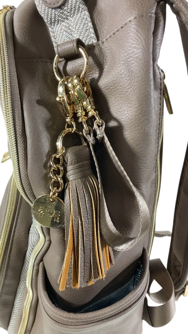 Itzy Ritzy Boss Plus Backpack Diaper Bag, Vanilla Latte