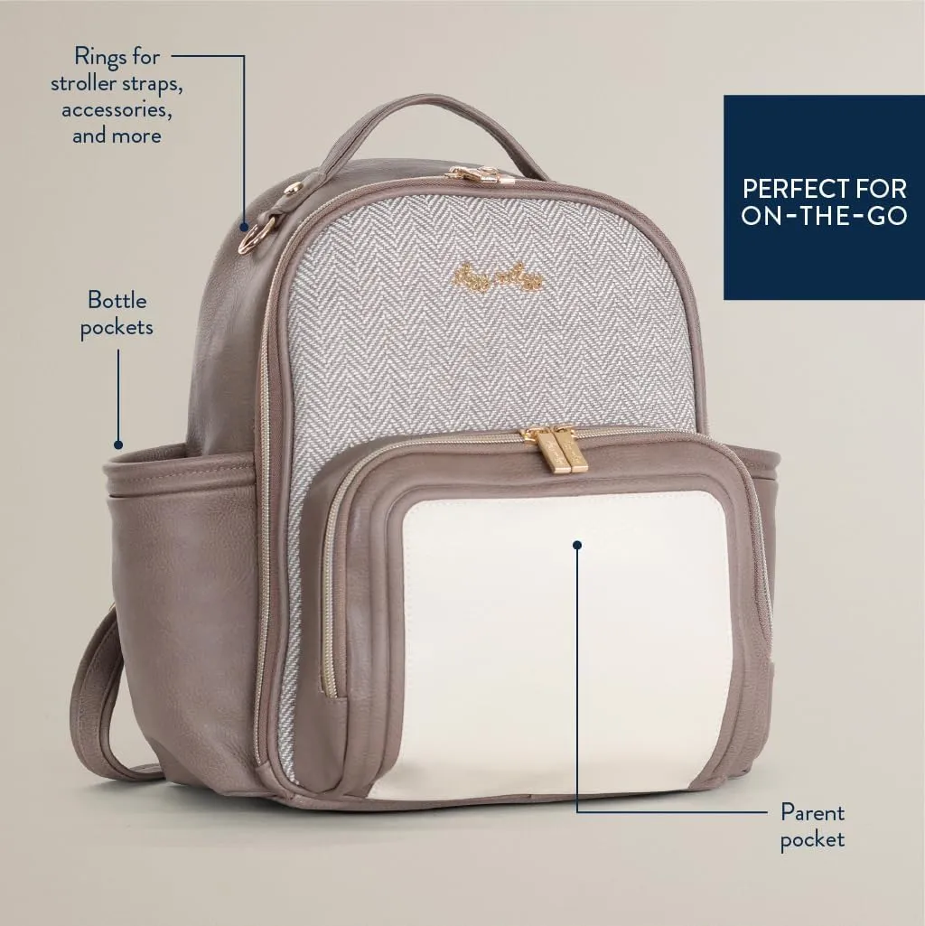 Itzy Ritzy Unisex Baby Mini Diaper Bag, Vanilla Latte-Plus