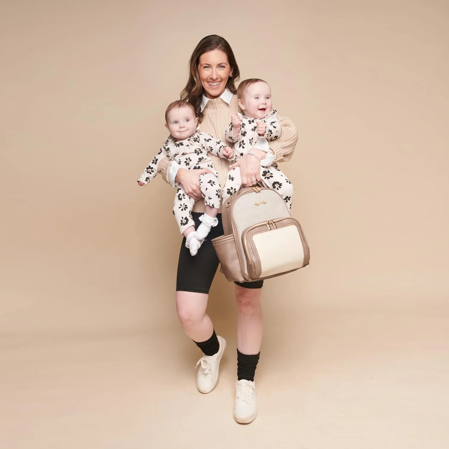 Itzy Ritzy Unisex Baby Mini Diaper Bag, Vanilla Latte-Plus