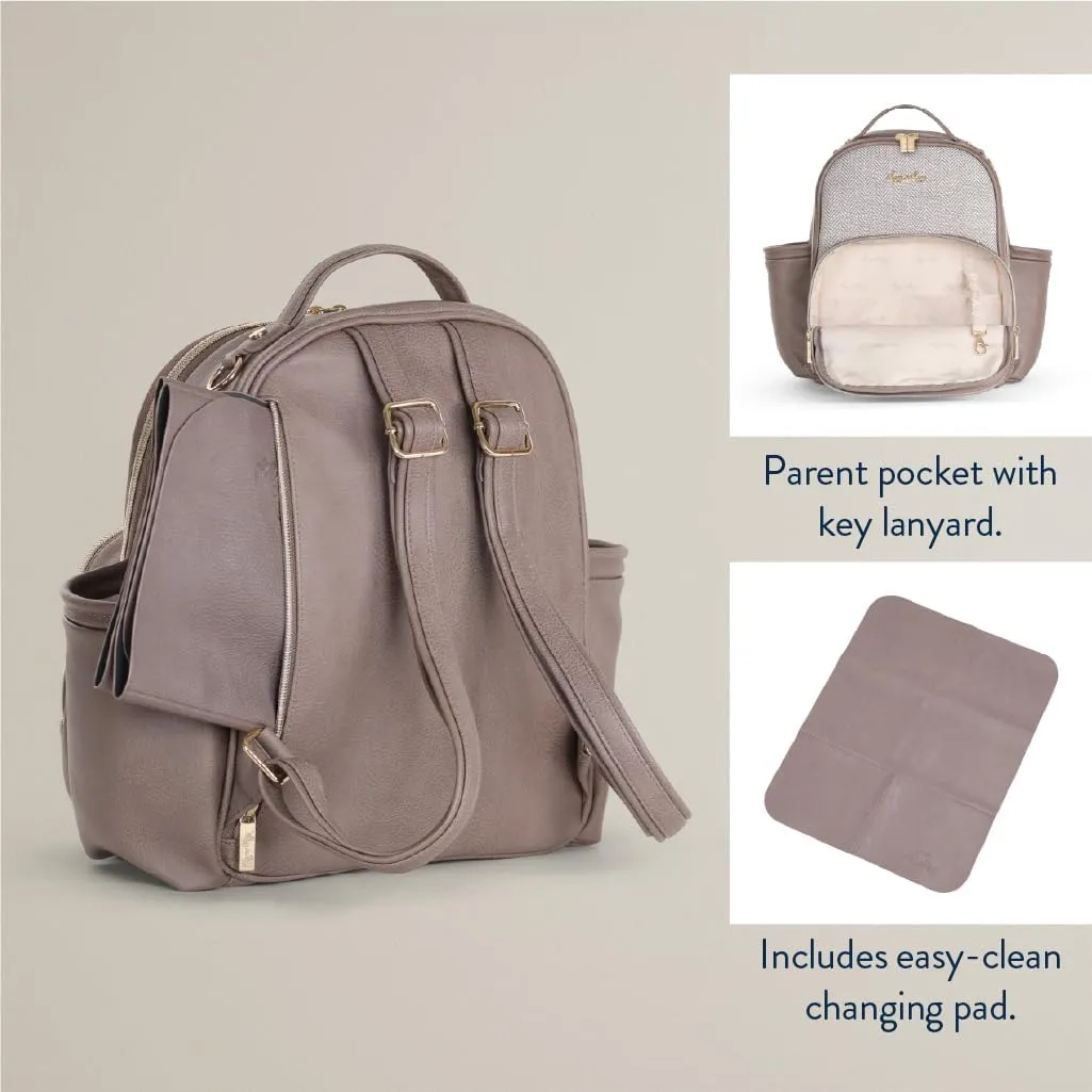 Itzy Ritzy Unisex Baby Mini Diaper Bag, Vanilla Latte-Plus
