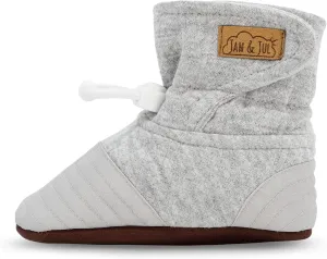 JAN & JUL Adjustable Stay-on Lite Baby Booties, Cotton Blend Slippers for Infant and Toddler