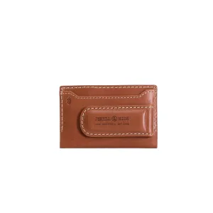 JEKYLL & HIDE ROMA MONEY CLIP CARD HOLDER, TAN