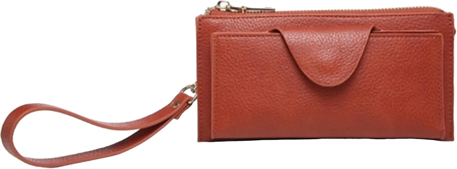 JEN & CO. Kyla RFID Wallet - Women's Vegan Leather Wristlet Purse & Clutch, Credit Card Holder, RFID Safe