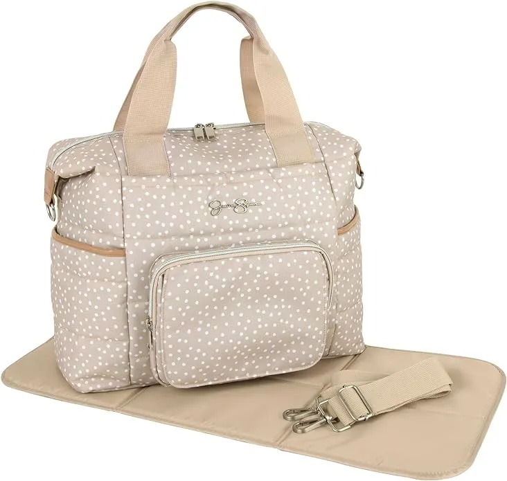 Jessica Simpson Crossbody Tote Bag-Taupe