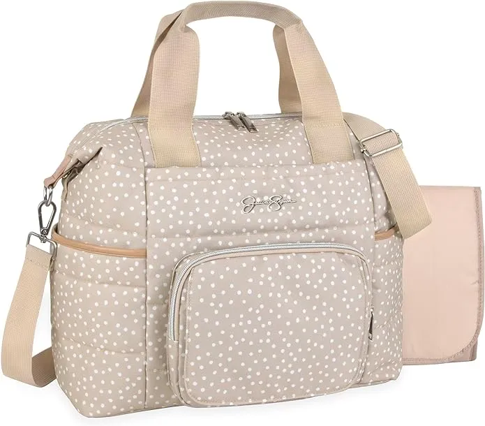 Jessica Simpson Crossbody Tote Bag-Taupe