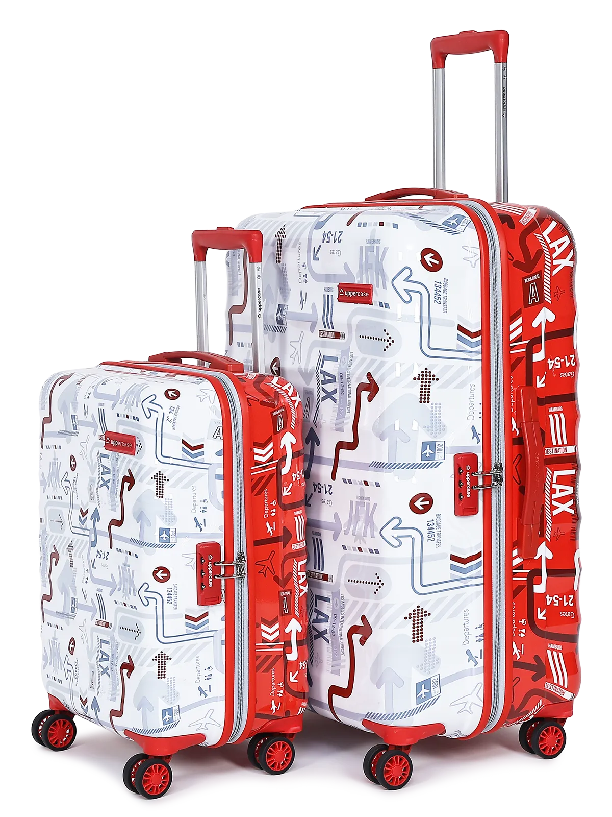 JFK Duo White and Red Set of 2 (S L) Trolley