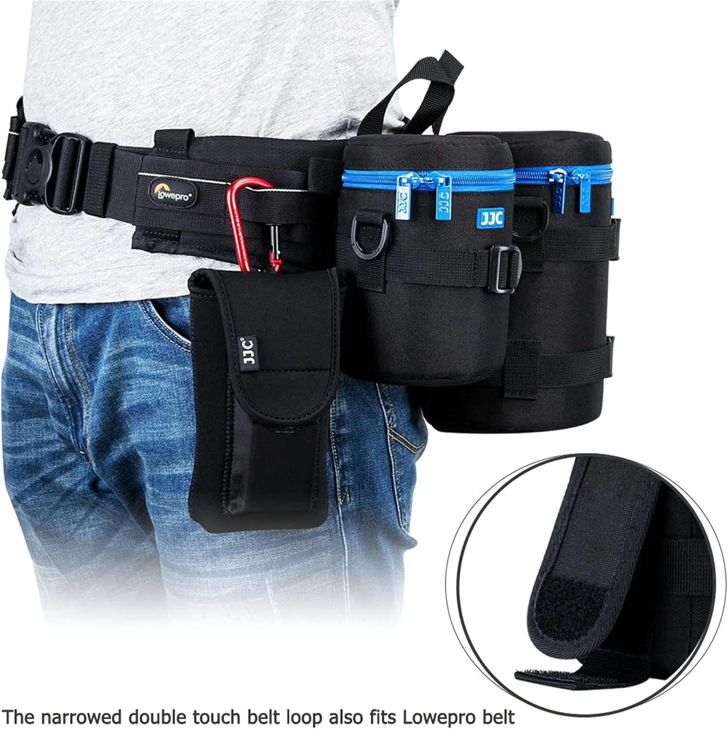 JJC Large Camera Lens Pouch Case Bag for Canon EF 100-400mm, 70-200mm f2.8 III II, 180mm f3.5L, RF 600mm f11, AF-S 80-200mm, 70-200mm f2.8G VR II and Other Lens Below 4.3 x 8.8(D x L)