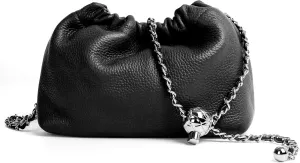 Joryin Trendy Dumpling Women's Crossbody Bag - Evening Clutch Vegan & Genuine Leather Hobo Cloud Purse
