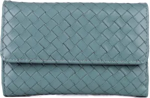 Julia Buxton Basket Weave Mid Size Trifold