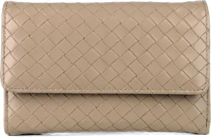 Julia Buxton Basket Weave Mid Size Trifold