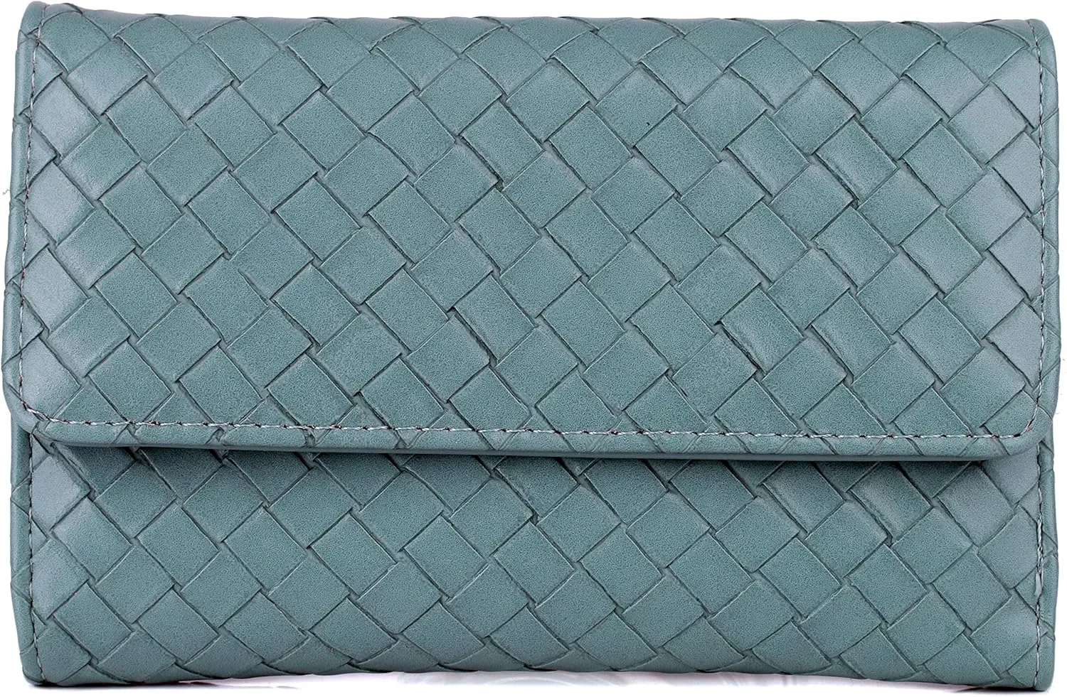 Julia Buxton Basket Weave Mid Size Trifold