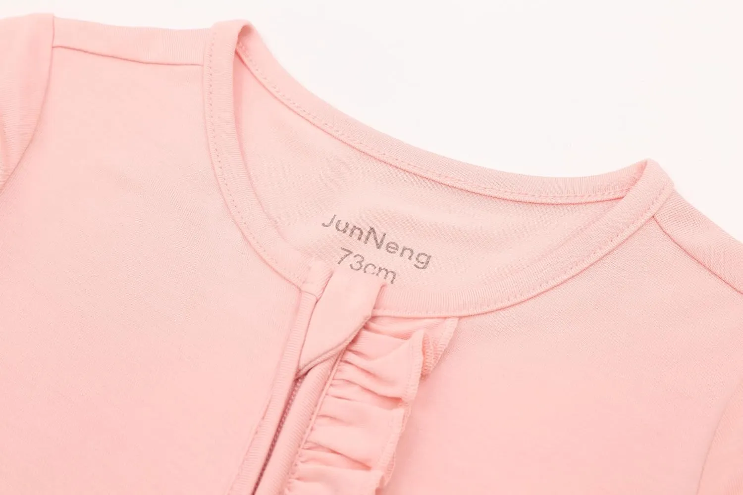JunNeng Baby Boy Girl 2 Pack Rayon of Bamboo Summer Sleeper Infant Soft Short Sleeve Zipper Footless One-piece Romper