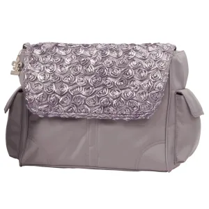 Kalencom Diaper Bag, Melissa Rosebuds Silver