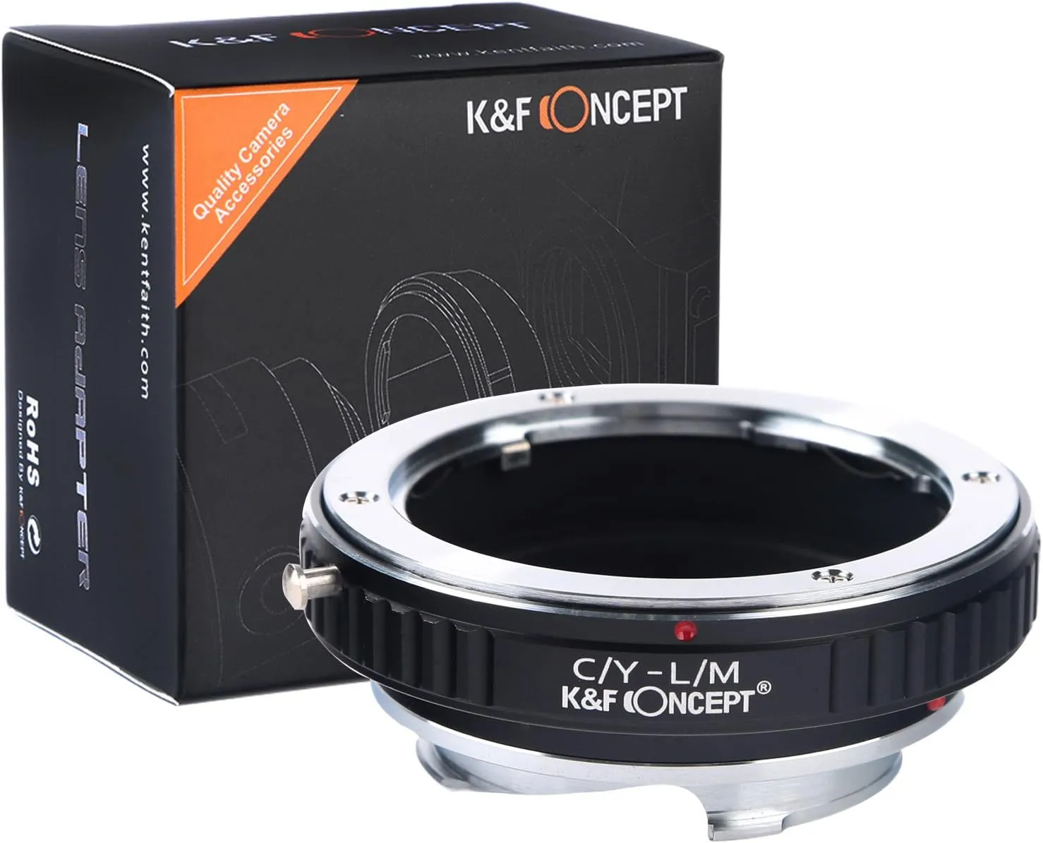 K&F Concept Adapter for Contax Yashica Mount Lens to Leica M Camera M-P M240 M10