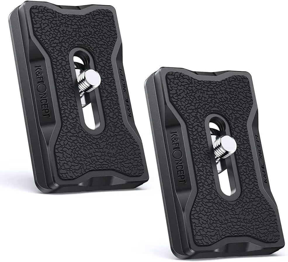 K&F Concept K-28 Camera Tripod Quick Release Mounting Plate 2 Pack