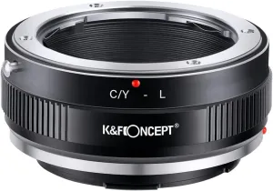 K&F Concept Lens Mount Adapter C/Y-L Manual Focus Compatible with Contax/Yashica (C/Y) Lens to L Mount Camera Body