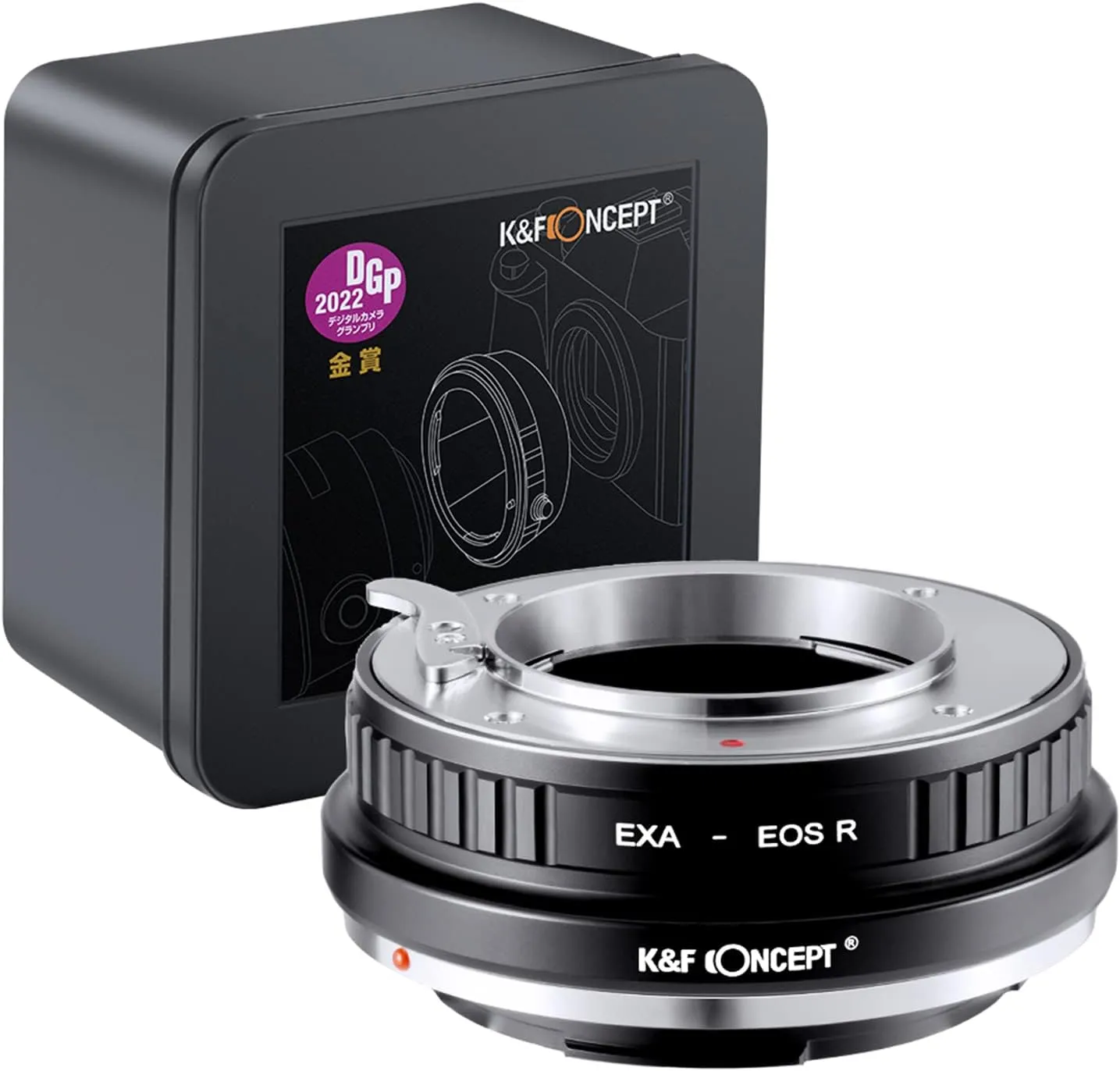 K&F Concept Lens Mount Adapter EXA-EOS R Manual Focus Compatible with Exakta, Auto Topcon Lens to Canon EOS R Mount Camera Body