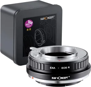 K&F Concept Lens Mount Adapter EXA-EOS R Manual Focus Compatible with Exakta, Auto Topcon Lens to Canon EOS R Mount Camera Body