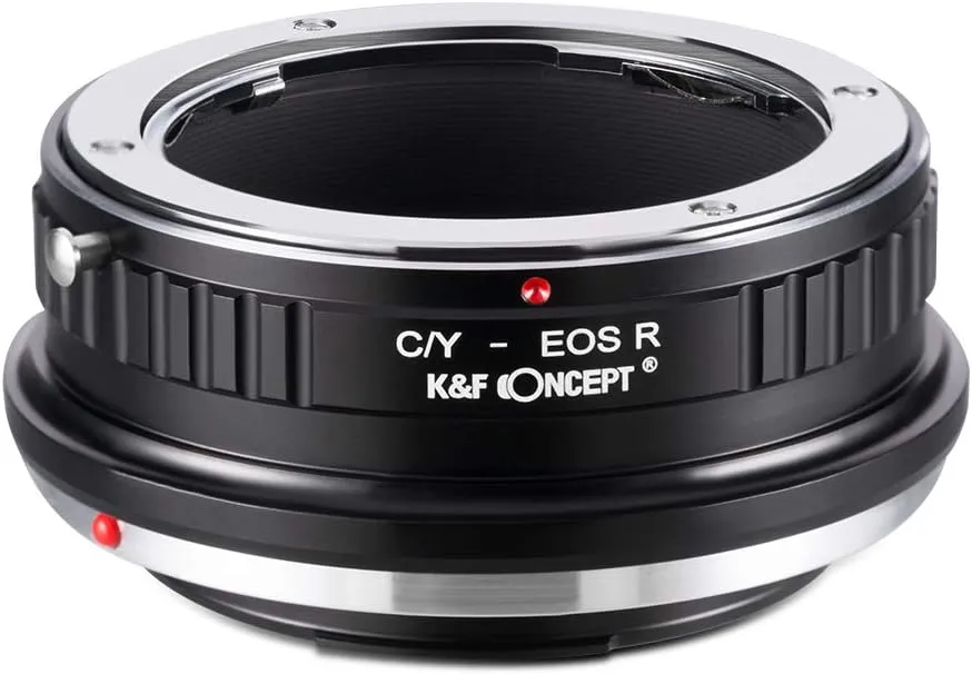 K&F Concept Lens Mount Adapter for Contax Yashica CY Mount Lens to Canon EOS R Camera Body
