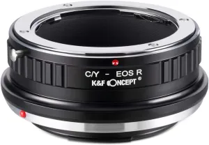 K&F Concept Lens Mount Adapter for Contax Yashica CY Mount Lens to Canon EOS R Camera Body