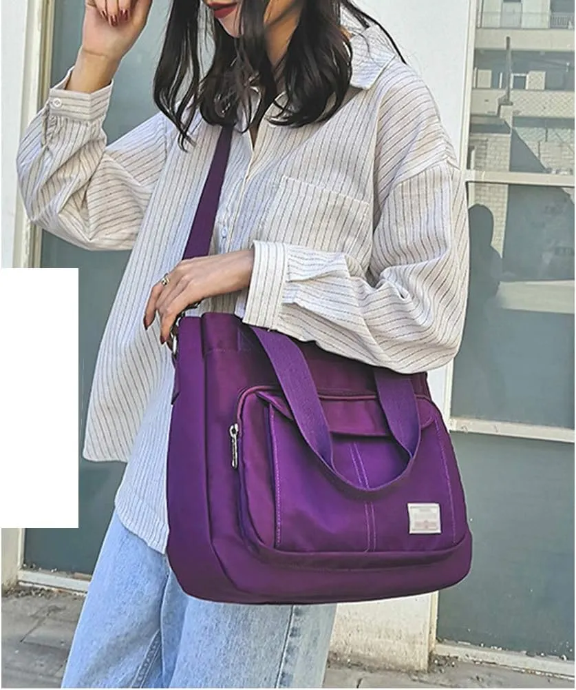 KARRESLY Women's Casual Hobo Shoulder Bag Large Capacity Nylon Daily Messenger Bag Work Shopper Handbag Purse