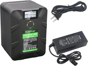 Kastar 1-Pack BP-Y150W V Mount Battery and D-Tap Charger Compatible with Sony DSR-300 DSR-300A DSR-300AP DSR-300F DSR-300K DSR-300L DSR-300P DSR-300PF DSR-300PK DSR-300PL
