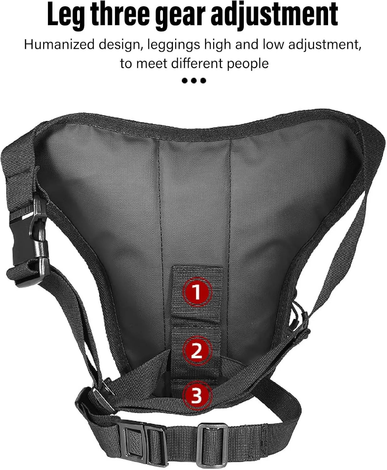 Keenso Motorcycle Leg Bag, PVC Matte Outdoor Thigh Drop Leg Bag,Multifunctional Thigh Packs for Ride Crossbody Shoulder Riding Travel Hiking (Carbon Fiber)