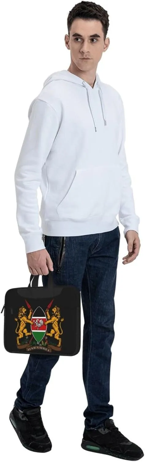 Kenya Coat Of Arms 3d Pattern Laptop Bag Shoulder Bag Computer Notebook Briefcase Messenger Bag