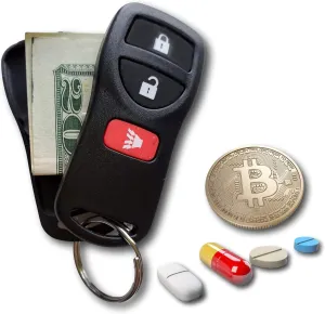 Key Diversion Safe by Stash-it, Hidden Secret Compartment, Stash Box, Discreet Decoy Car Key Fob to Hide and Store Money at Festivals and While Traveling, Valuables