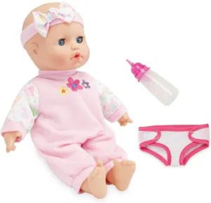 Kidoozie Sweetie Doll - Soft-Bodied 12 Inch Doll with Open and Close Eyes for Ages 12 Months and Up - Perfect for Encouraging Emotional Development and Imaginative Play!
