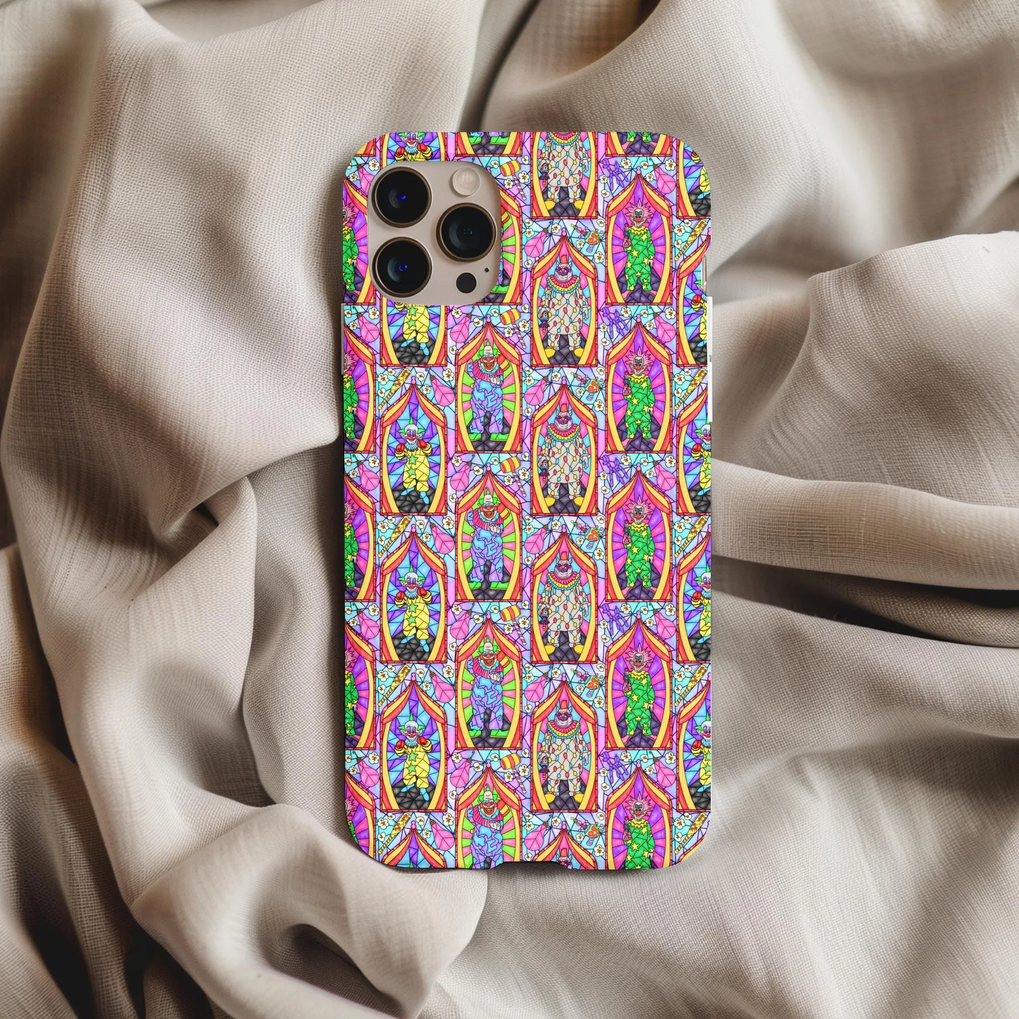 Killer Klowns From Outer Space Stained Glass Phone Case