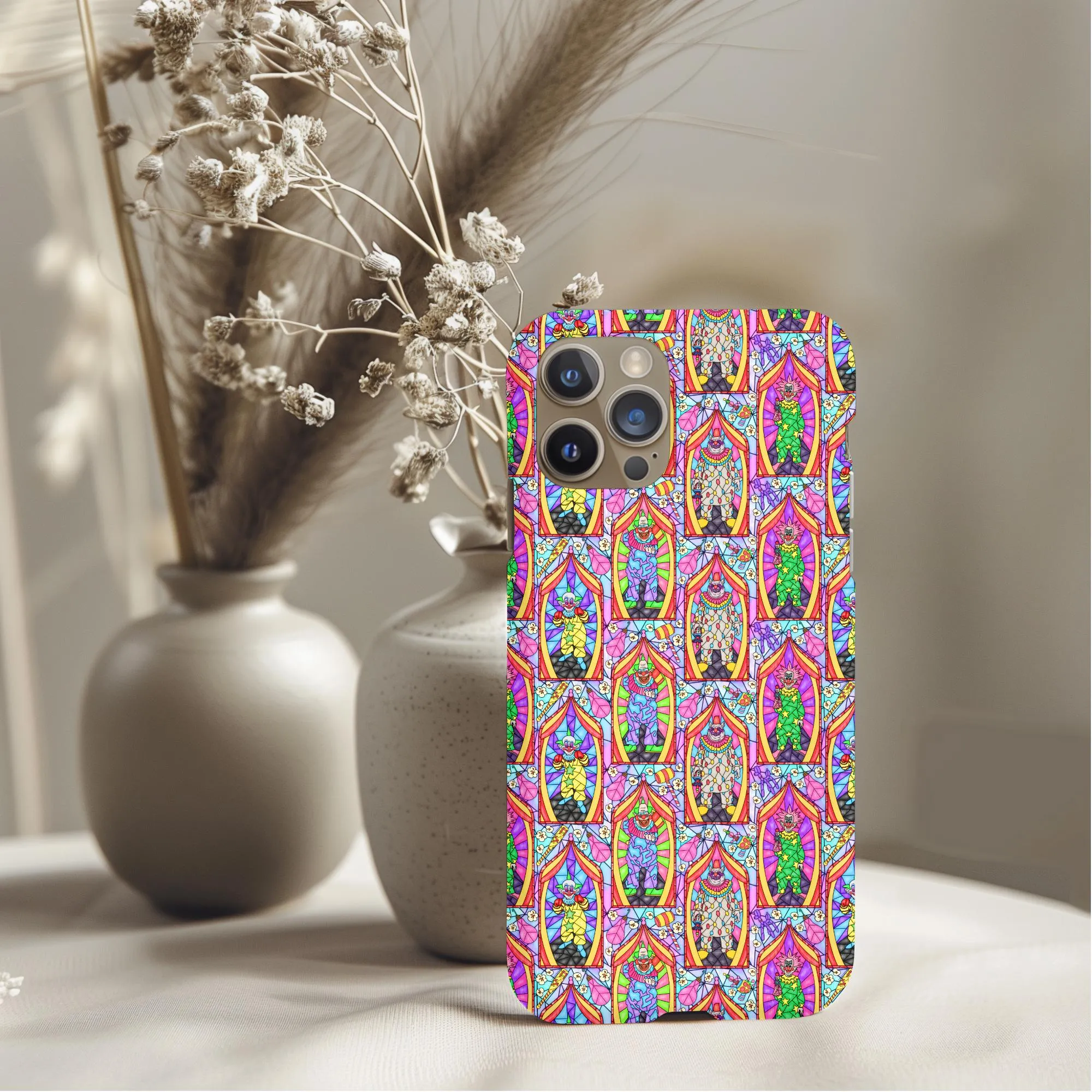 Killer Klowns From Outer Space Stained Glass Phone Case