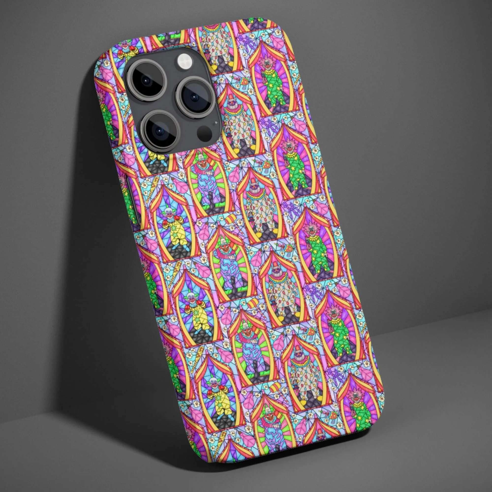 Killer Klowns From Outer Space Stained Glass Phone Case