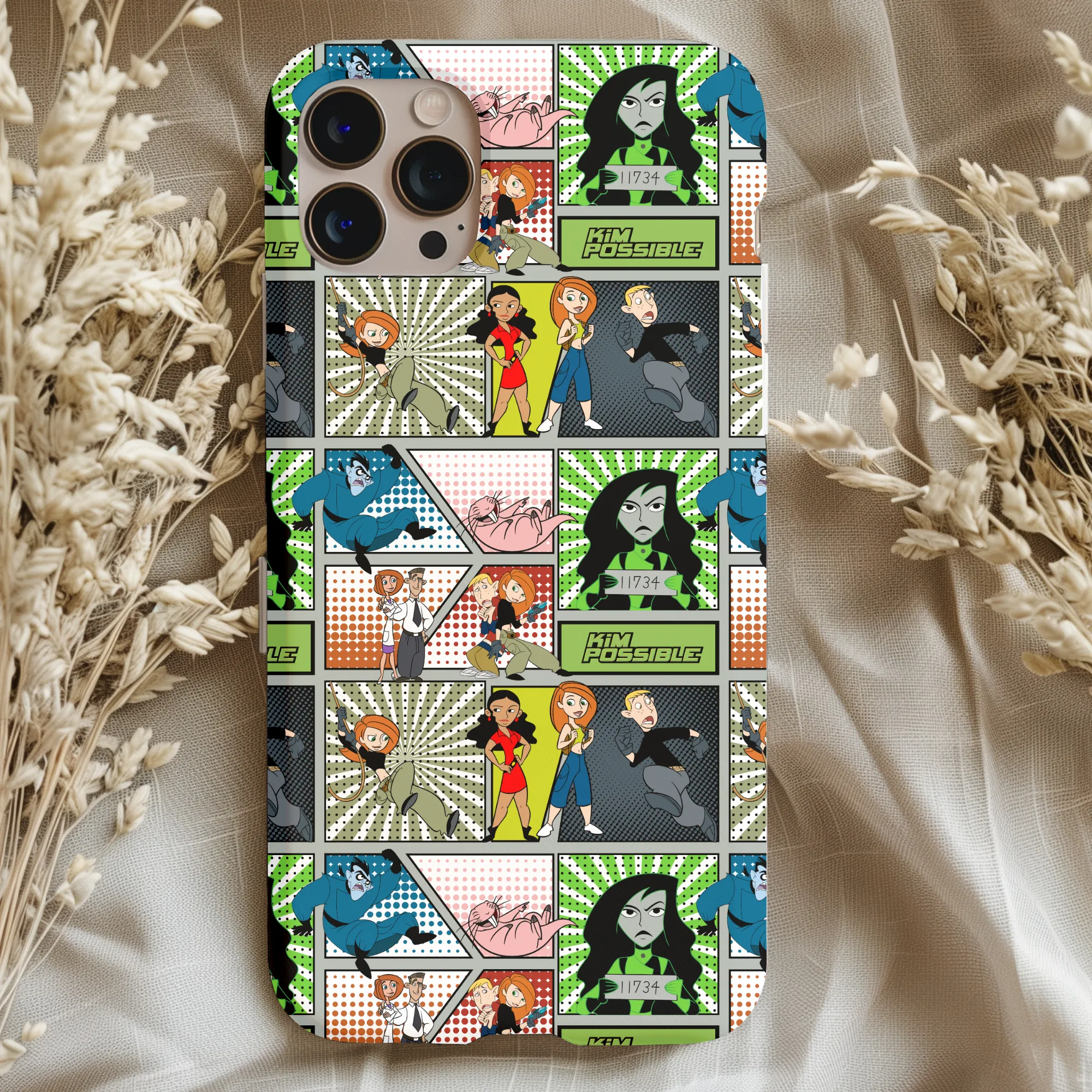 Kim Possible Patchwork Phone Case