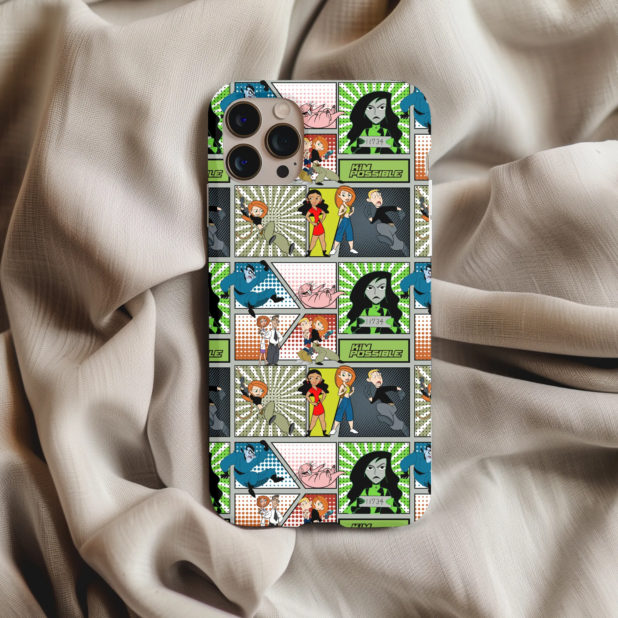 Kim Possible Patchwork Phone Case