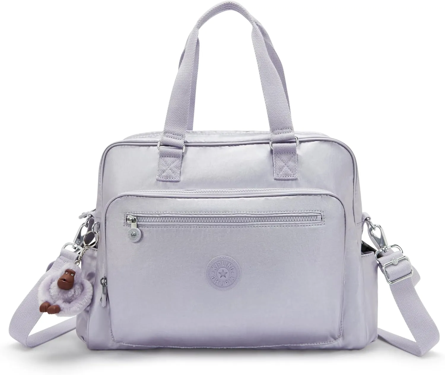 Kipling Women's Alanna Diaper Bag, Stroller Clips, Zip Closure