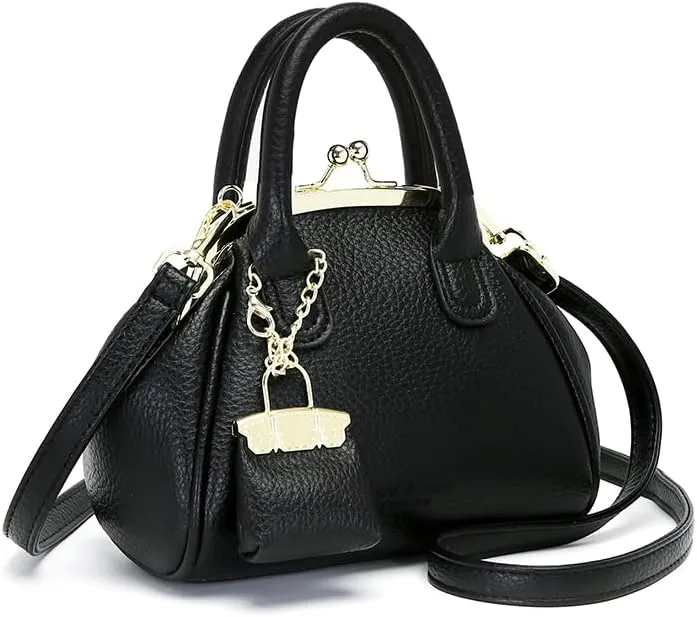 Kiss Lock Purse and Handbags,Trendy Mini Design Clutch Purses Vintage Crossbody Evening Clutch 2025