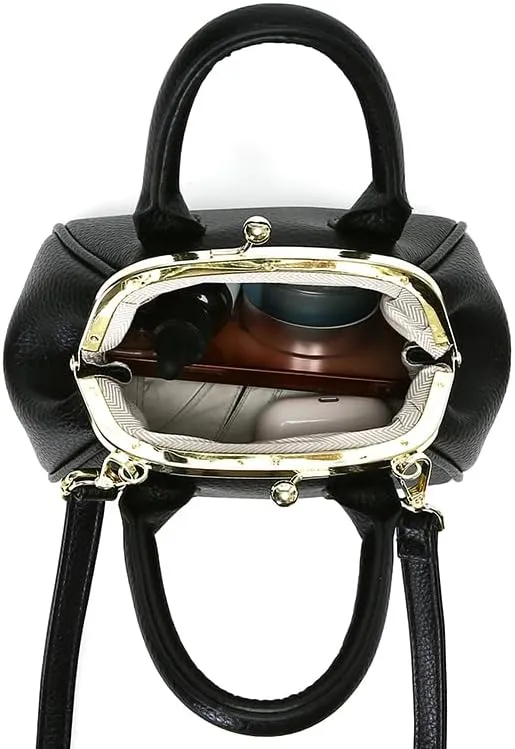 Kiss Lock Purse and Handbags,Trendy Mini Design Clutch Purses Vintage Crossbody Evening Clutch 2025