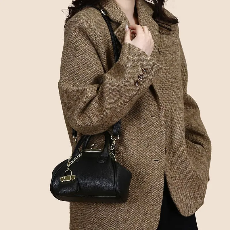 Kiss Lock Purse and Handbags,Trendy Mini Design Clutch Purses Vintage Crossbody Evening Clutch 2025