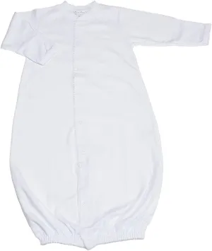 Kissy Kissy Unisex-Baby Basics White Convertible Gown