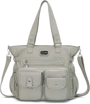 KL928 Large Purses for Women Shoulder Bag Tote Handbags Stylish Vegan Leather Hobo Bags Ladies