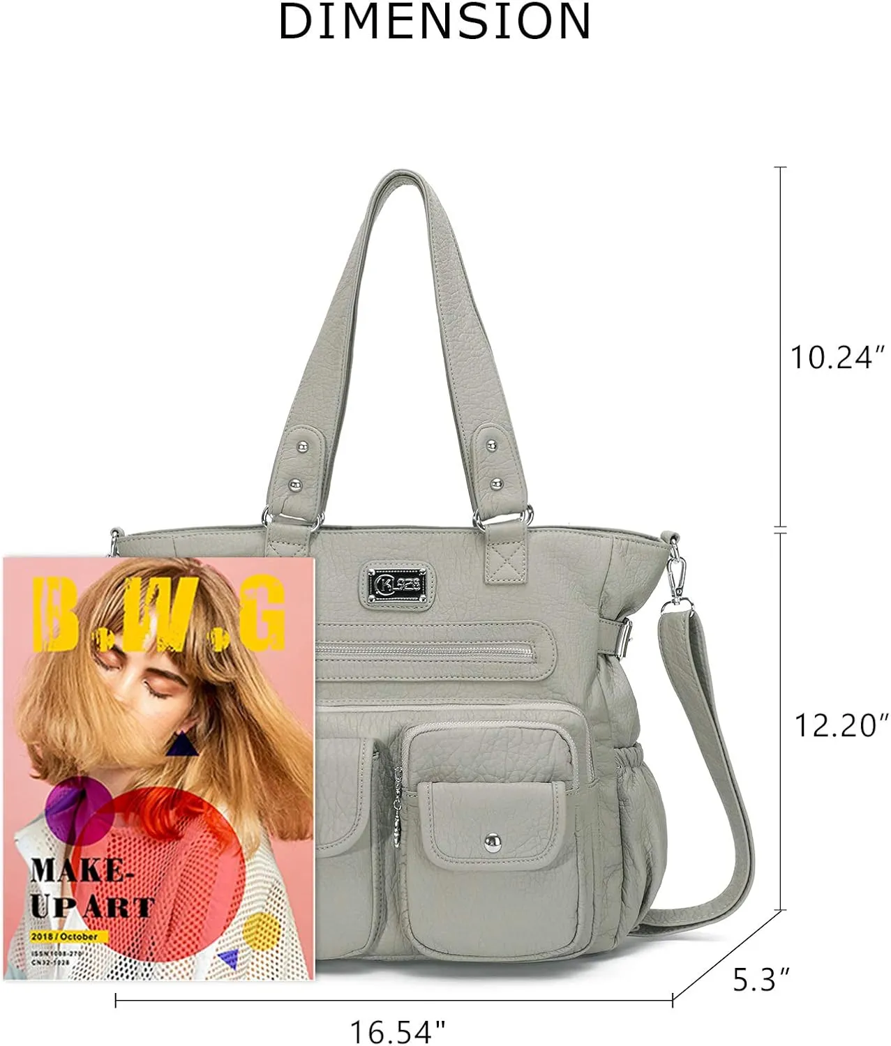 KL928 Large Purses for Women Shoulder Bag Tote Handbags Stylish Vegan Leather Hobo Bags Ladies