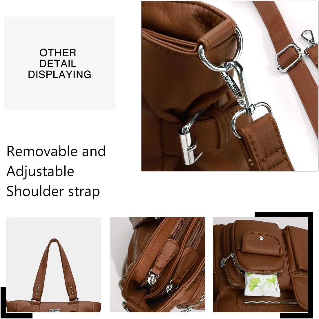 KL928 Large Purses for Women Shoulder Bag Tote Handbags Stylish Vegan Leather Hobo Bags Ladies