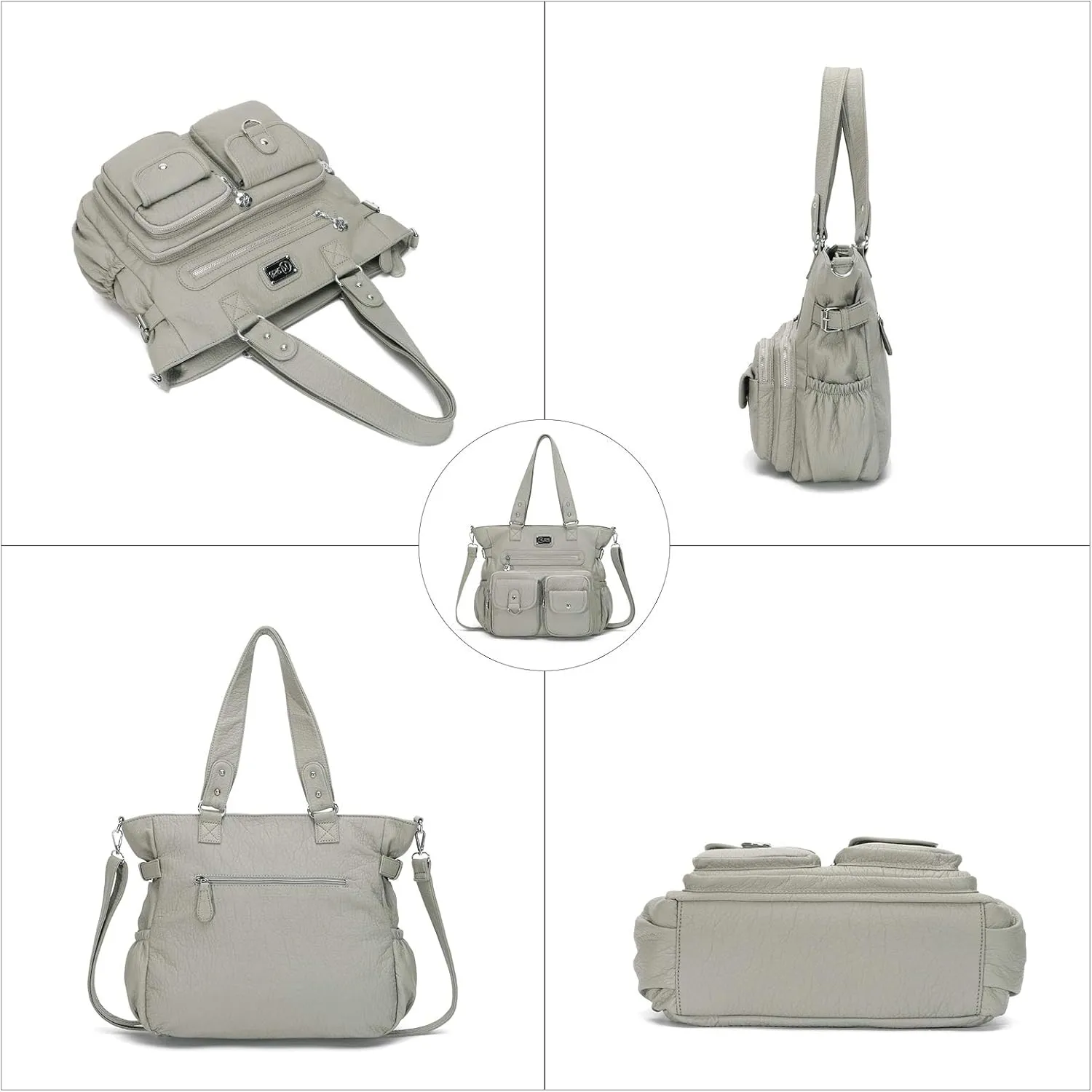 KL928 Large Purses for Women Shoulder Bag Tote Handbags Stylish Vegan Leather Hobo Bags Ladies