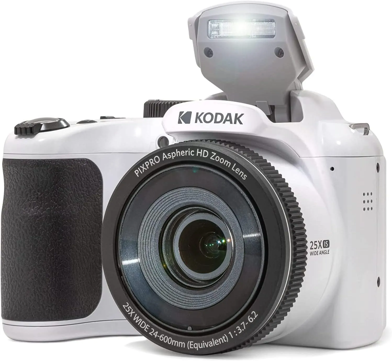 Kodak PIXPRO Astro Zoom AZ255-WH 16MP Digital Camera, 25X Optical Zoom, White Bundle with Lexar 32GB High-Performance 800x UHS-I SDHC Memory Card   Deco Photo Camera Bag