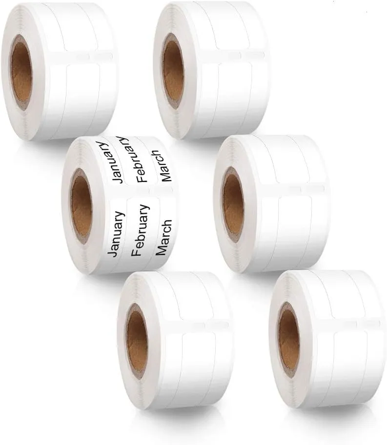Labelife Compatible File Folder Labels Replace for Dymo Label 30327 (30576) 9/16" x 3-7/16" LW 1-Up Labels for 450, 450 Turbo, 450 Twin Turbo, 450 Duo, 4XL, 400 Printer, 6 Rolls